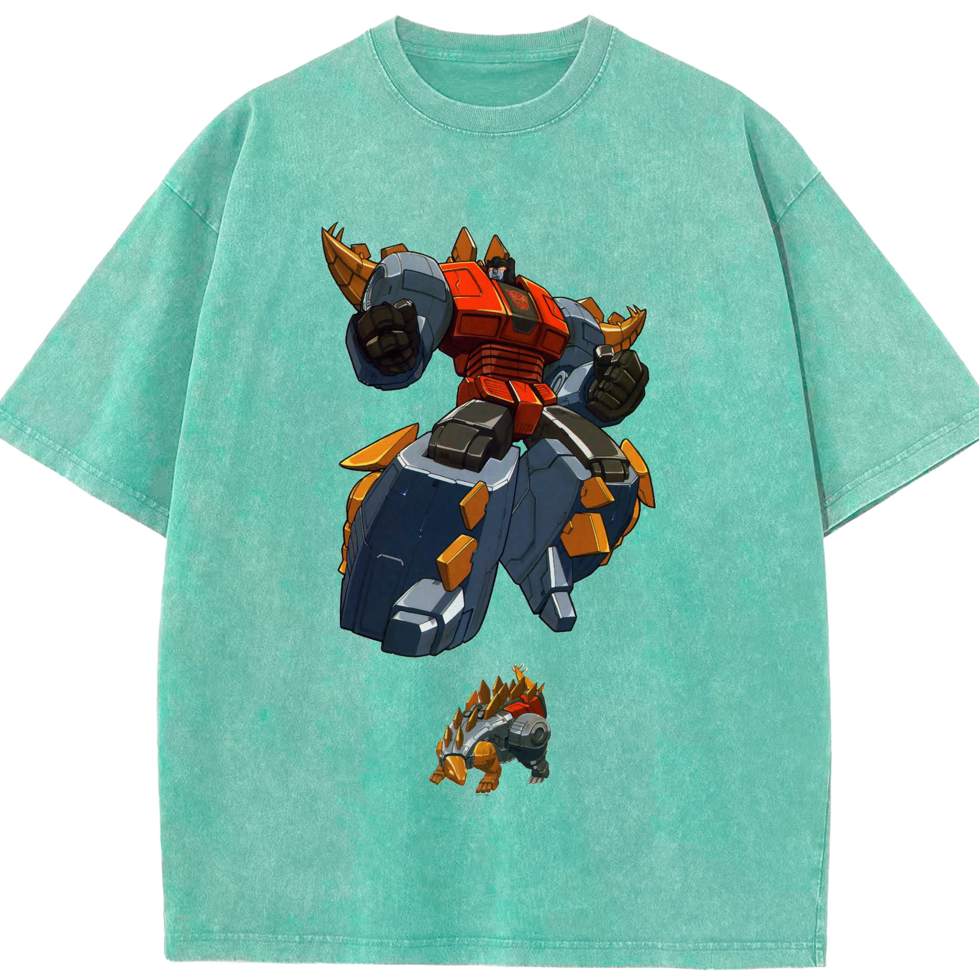 （画像用）  綿100% ヴィンテージ風 半袖Tシャツ（フロントプリント）